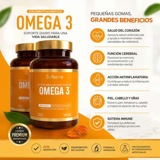 OMEGA 3: CORAZON FUERTE Y MENTE IMPARABLE 🚀